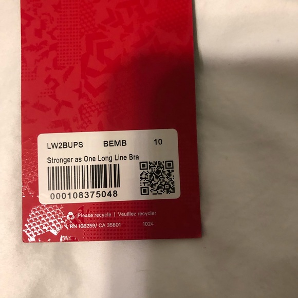 Lululemon X Barry’s Stronger as One Sports bra NWT Sz 10 - Picture 5 of 5